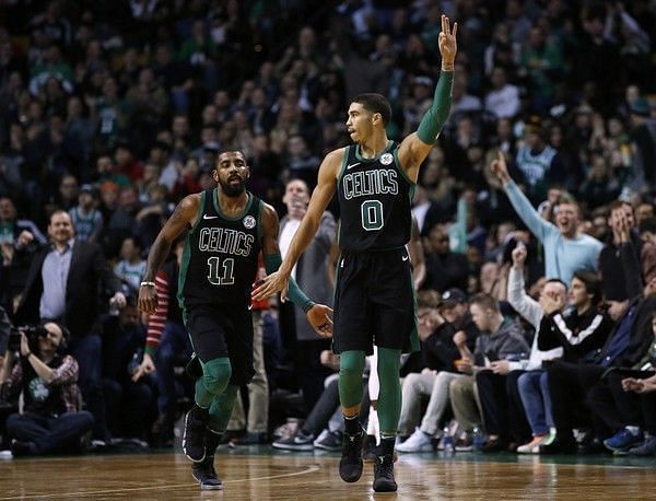 Jayson Tatum and Kyrie Irving