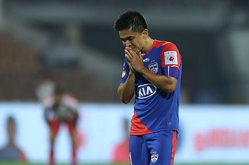 Sunil Chhetri of Bengaluru FC endured yet another game without scoring against ATK [Image: ISL]