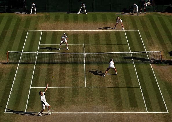 The final day of the championship shows how much the green grass courts can change over 2 weeks