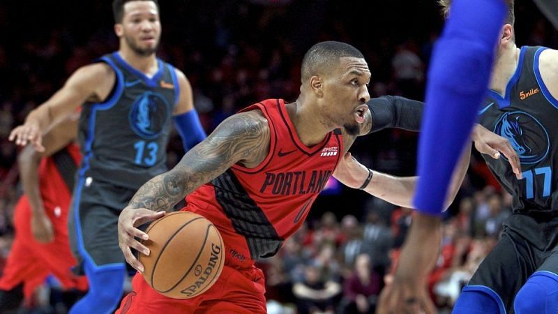 Damian Lillard had game-high 33 points against the Mavericks