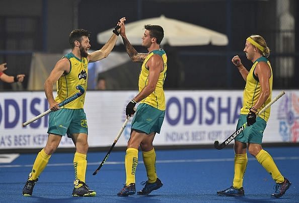 Australia surged to a clinical victory and booked a place in the semifinals