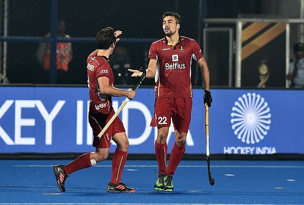Simon Gougnard was named Player of the Match for setting up two of Belgium&#039;s goals