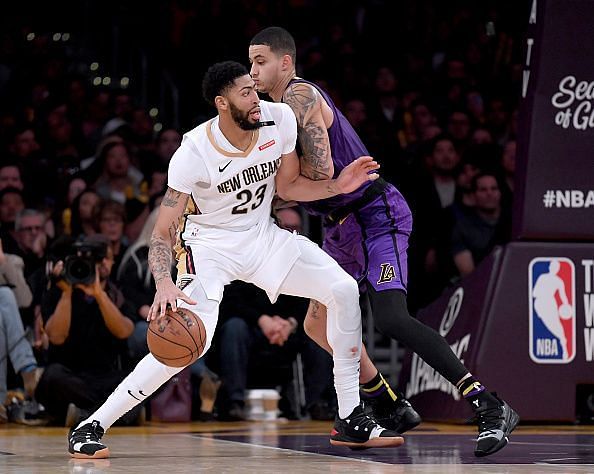 Action from New Orleans Pelicans v Los Angeles Lakers