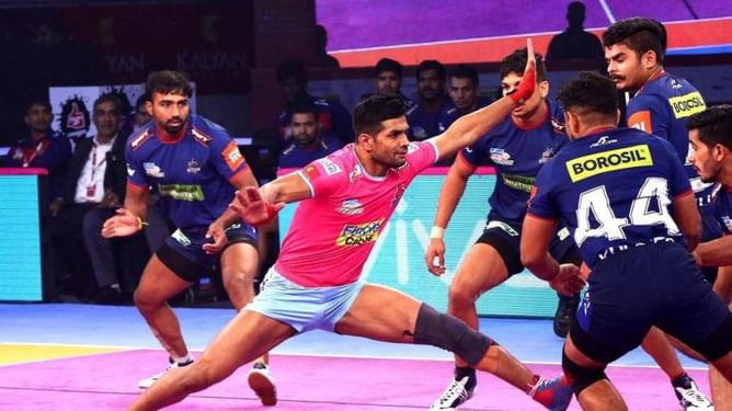 PKL 2018: Jaipur Pink Panthers vs Dabang Delhi KC, Chandran Ranjit and K Selvamani shine in a thrilling tie