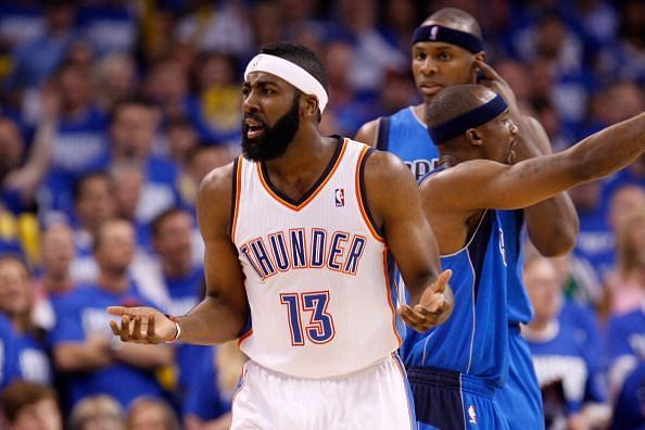 James Harden appeared from the bench during his three years in Oklahoma City Thunder