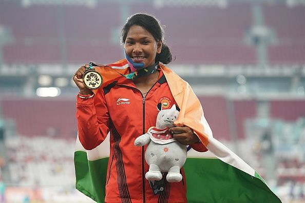 Swapna Barman bagged the gold medal at Asian Games 2018