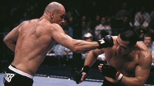 Bas Rutten won a shot at the Heavyweight title at UFC 18