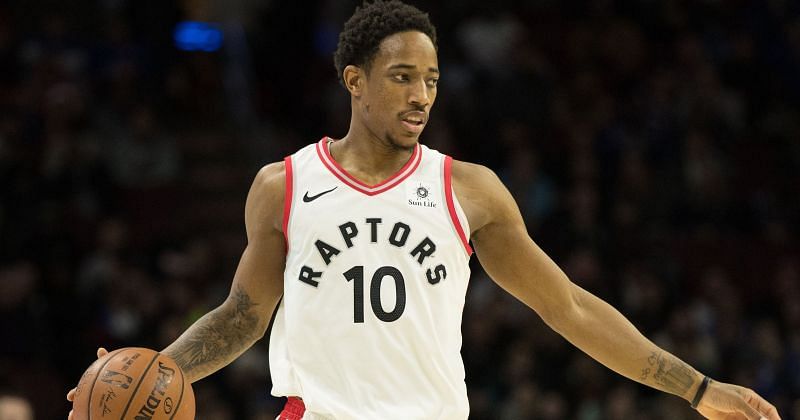 DeRozan&#039;s 45 points helped the Raptors edge past Sixers. Credit: USA Today