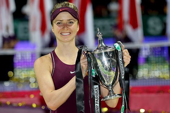 Elina Svitolina winning her first WTA Championship