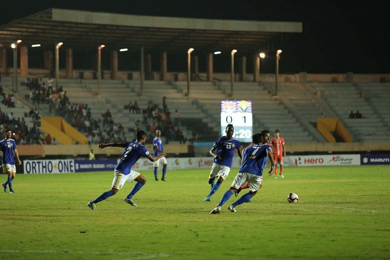 Chennai City FC failed to garner many chances in their attack