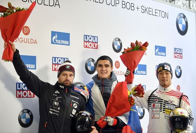 Russian wins World Cup skeleton opener in Latvia