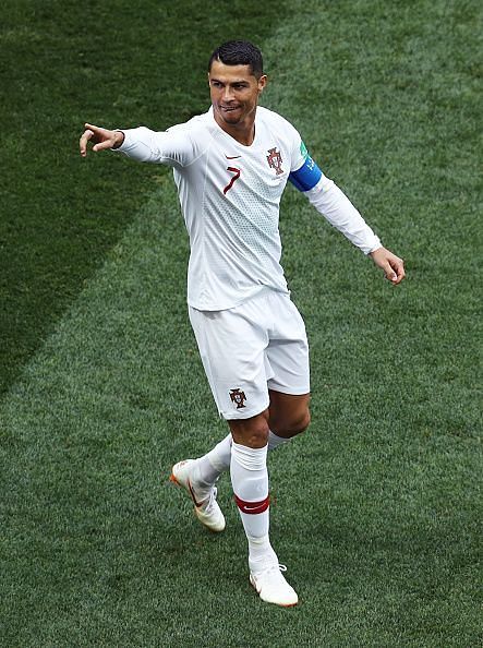 Ronaldo got the winner for Portugal against Morocco