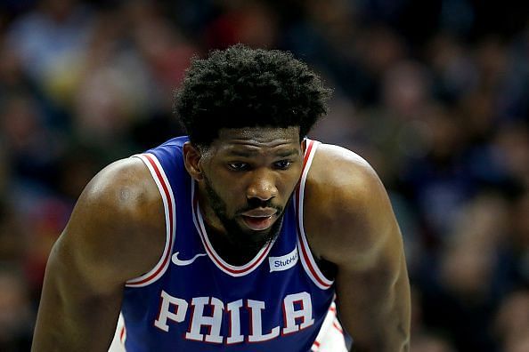 Joel Embiid struggled for the entire night against the Spurs