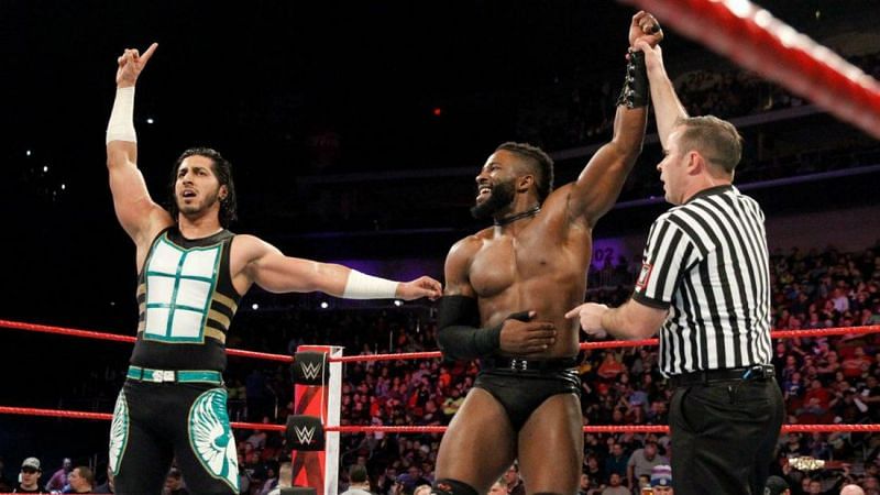 The Heart &amp; The Soul of 205 Live shown after winning a tag team match.
