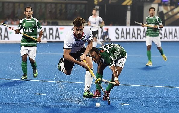 Germany and Pakistan were embroiled in a thrilling contest at the Kalinga Stadium