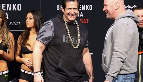 Ray Longo (left) alongside the president of the UFC Dana White (right)