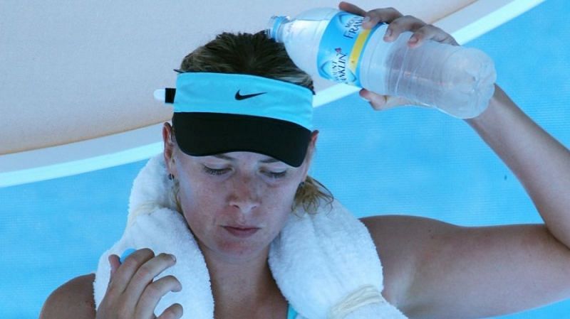 The court temperatures had reached scorching levels last year at the Australian Open