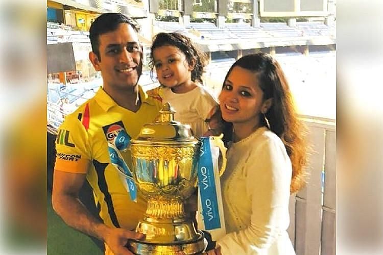 Captain Cool with IPL Trophy