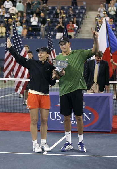 Martina Navratilova won her last Grand Slam just shy of her 50th birthday at the 2006 US Open Mixed Doubles
