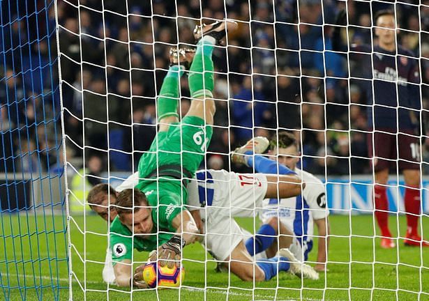 Leno could have done better in preventing Brighton&#039;s goal