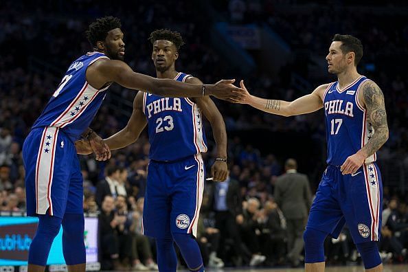 The Philadelphia 76ers had an easy win over the New York Knicks in a matchup between the two Atlantic Division rivals