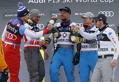 Franz takes super-G race at Beaver Creek on snowy, foggy day