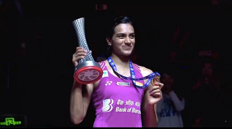 PV Sindhu wears a smile after clinching the gold medal at World Tour Finals 2018