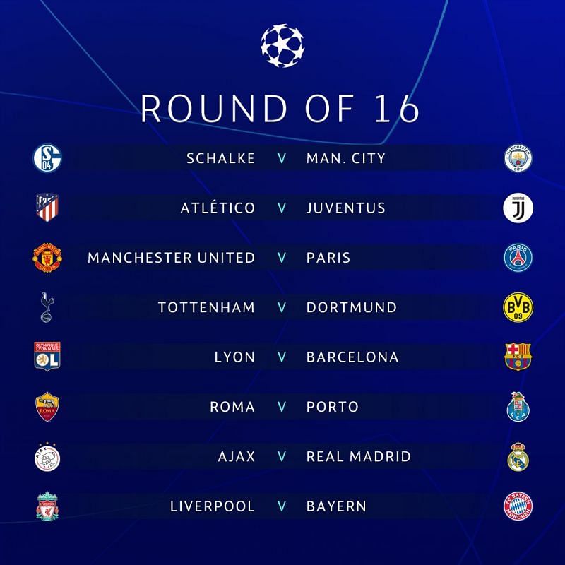 UEFA Champions League 2018-19 Round of 