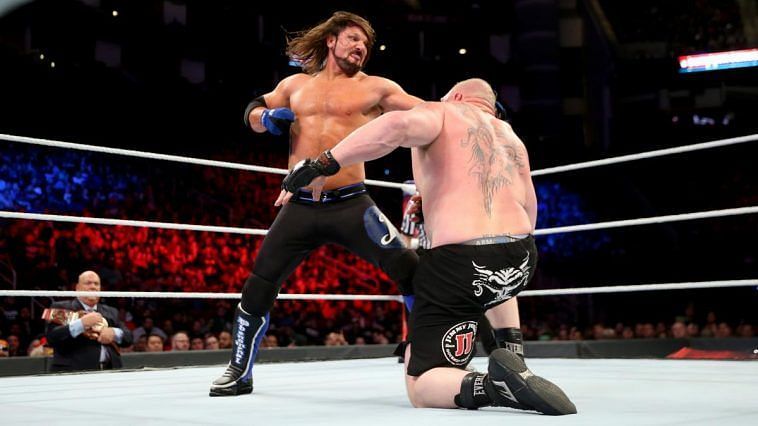 Brock Lesnar against AJ Styles at Survivor Series 2017