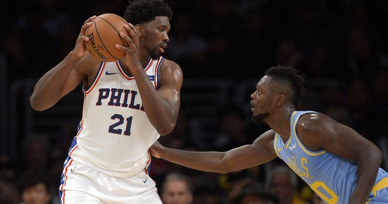 Joel Embiid scored career-high 46 points against the Los Angeles Lakers. Credit: USA Today