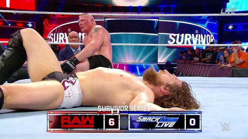 Lesnar took on Daniel Bryan at Survivor Series this year