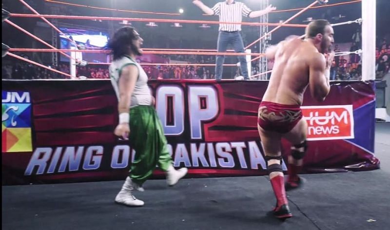 More than 15 pro wrestlers across the globe took part in the event