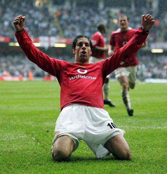 van Nistelrooy created many iconic moments in England