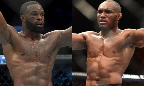 Tyron Woodley (left) and Kamaru Usman (right)