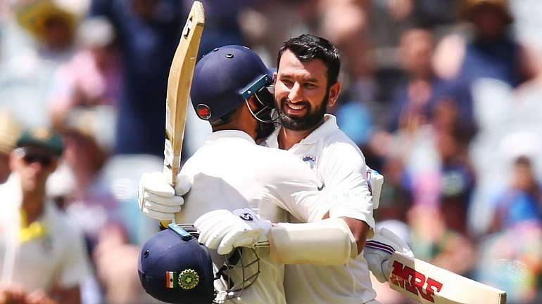 Pujara scored 3 centuries in the series