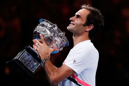 Roger Federer at the 2018 Australian Open