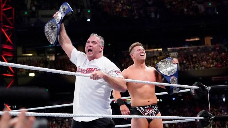 McMahon and The Miz won the Smackdown Tag Titles