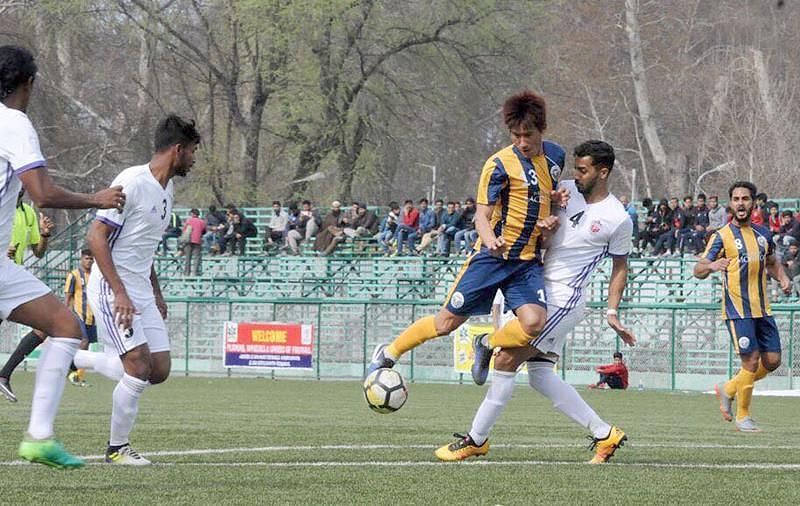 Nadong Bhutia while playing for Real Kashmir FC