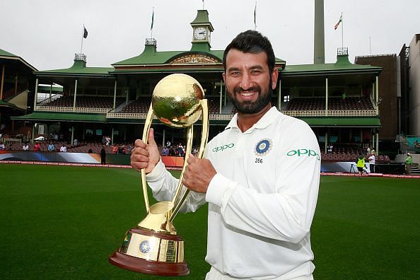 Chesteshwar Pujara after helping India win the Border-Gavaskar trophy