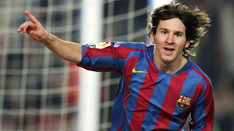 messi debut con el barcelona