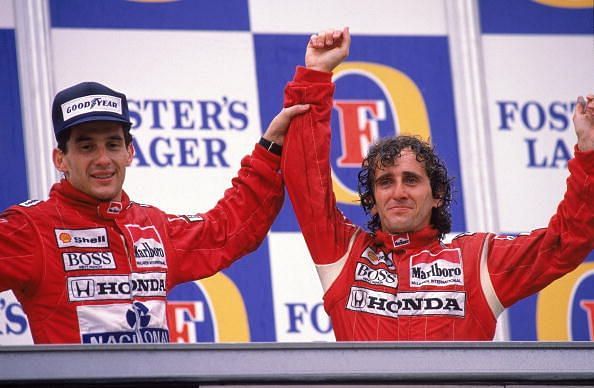 Senna and Prost crashed for the second time in Japan in as many years in 1990