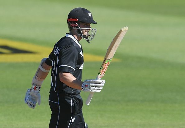 Kane Williamson during New Zealand v India - ODI Game 1