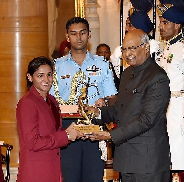 Harmanpreet was given the Arjuna Award in 2017