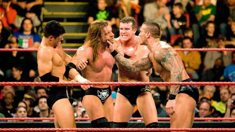 Legacy faced off against Triple H at the end of the 2009 Royal Rumble