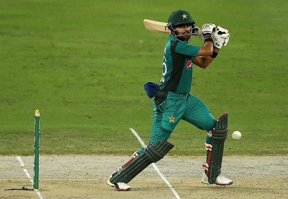 Babar Azam in action