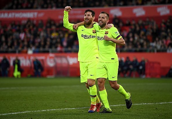 Messi and Alba combined for the second goal