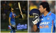 Virat Kohli and Sachin Tendulkar