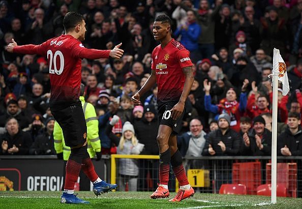 Rashford broke his own personal goalscoring record with strikes in consecutive games after another impressive finish