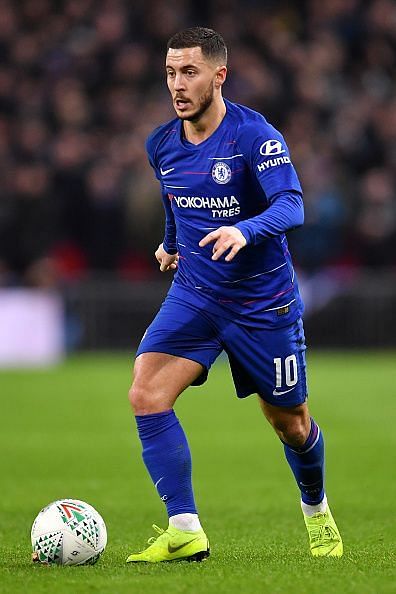 Eden Hazard in action for Chelsea