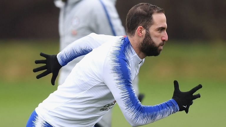 Gonzalo Higuain is set to start for Chelsea